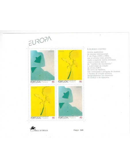 Timbre Poste Europa Madère N° Bloc 013 N** philatelie foxtimbre