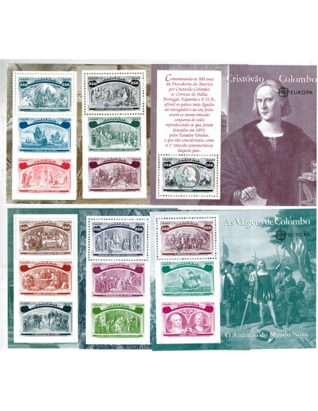 Timbre Poste Europa Portugal N° Bloc 085 à 90 N** philatelie foxtimbre