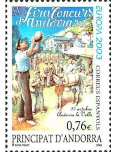 Timbre Poste Europa Andorre espagnol N° 0291 N** philatelie foxtimbre