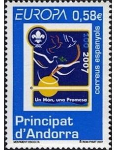Timbre Poste Europa Andorre espagnol N° 0331 N** philatelie foxtimbre