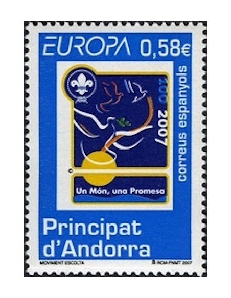 Timbre Poste Europa Andorre espagnol N° 0331 N** philatelie foxtimbre