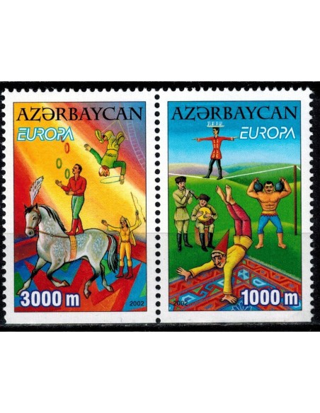 Timbre Poste Europa Azerbaidjan N° 0431a/32a N** philatelie foxtimbre