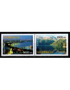 Timbre Poste Europa Azerbaidjan N° 0489a/90a N** philatelie foxtimbre