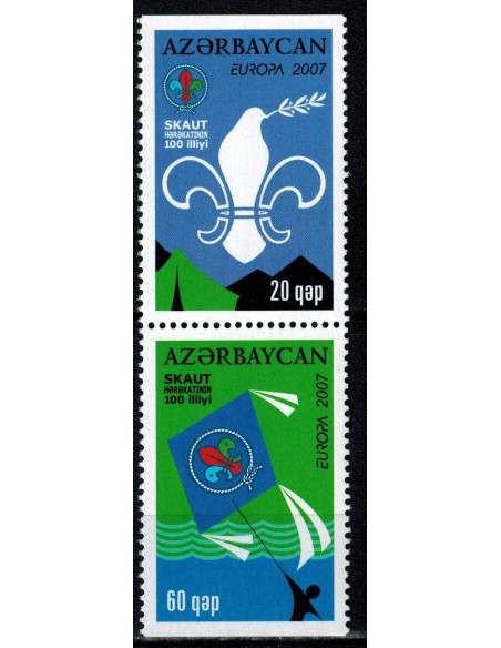 Timbre Poste Europa Azerbaidjan N° 0580a/81a N** philatelie foxtimbre