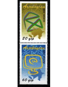 Timbre Poste Europa Azerbaidjan N° 0611a/12a N** philatelie foxtimbre