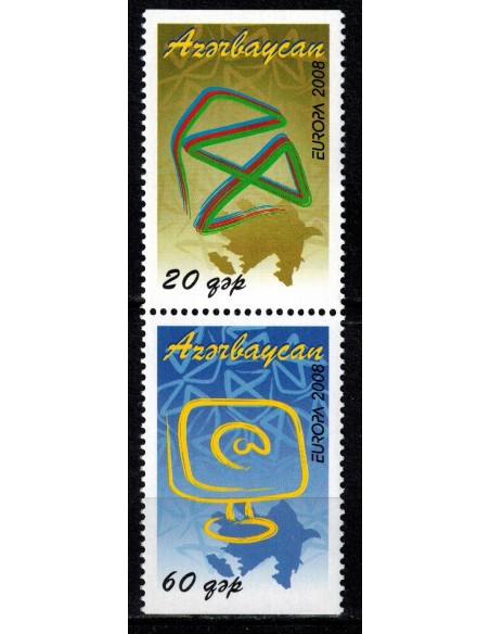 Timbre Poste Europa Azerbaidjan N° 0611a/12a N** philatelie foxtimbre