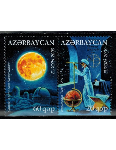 Timbre Poste Europa Azerbaidjan N° 0650a/51a N** philatelie foxtimbre