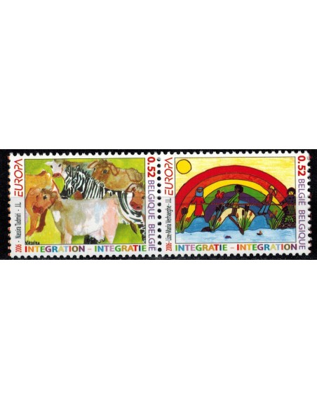 Timbre Poste Europa Belgique N° 3546/547 N** philatelie foxtimbre