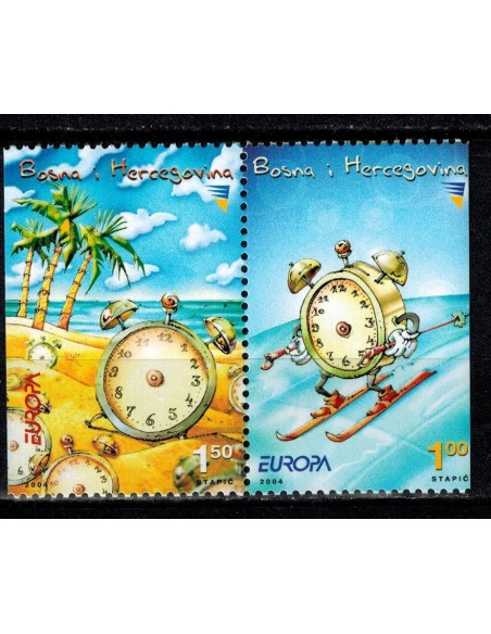 Timbre Poste Europa Bosnie-Herzégovine N° 0434a/35a N** philatelie foxtimbre
