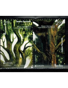 Timbre Poste Europa Bosnie-Herzégovine N° 0646a/47a N** philatelie foxtimbre