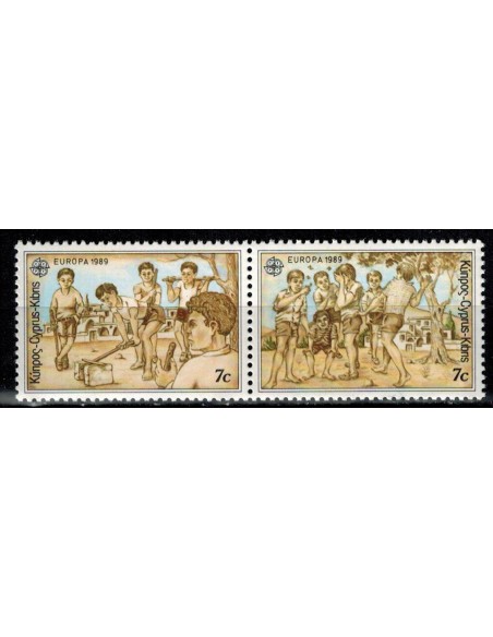 Timbre Poste Europa Chypre N° 0712/13 N** philatelie foxtimbre