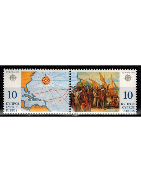 Timbre Poste Europa Chypre N° 0790/91 N** philatelie foxtimbre