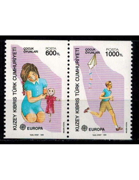 Timbre Poste Europa Chypre turc N° 0228/29 N** philatelie foxtimbre