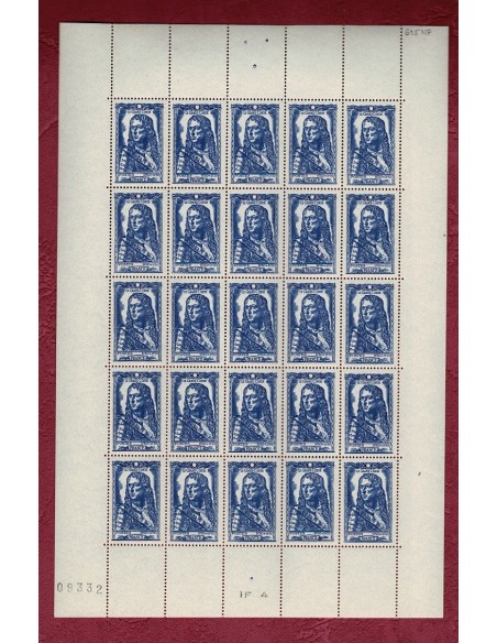 Feuille Complete du N° 0615 X25