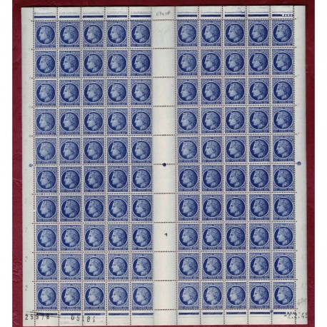 Feuille Complete du N° 0674 X100