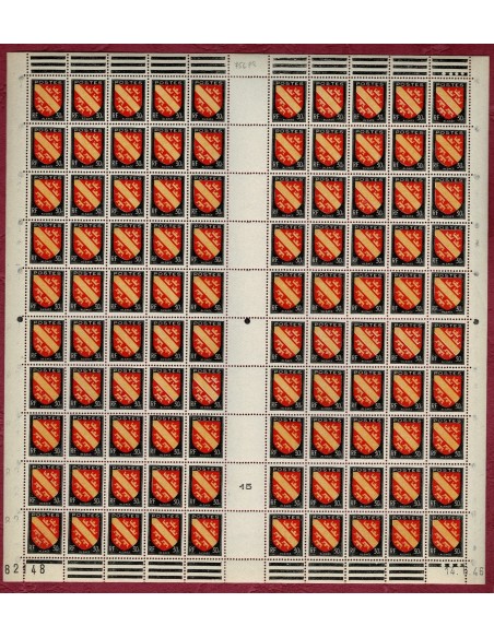 Feuille Complete du N° 0756 X100