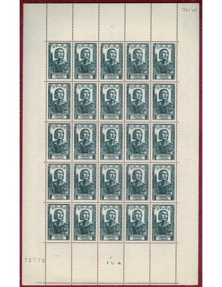 Feuille Complete du N° 0765 X25