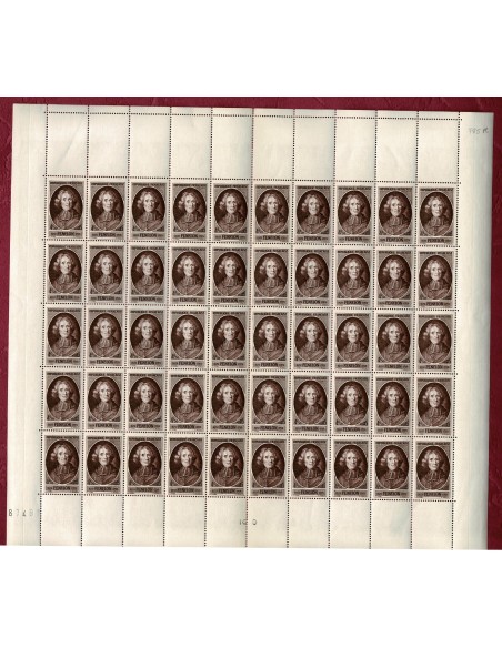 Feuille Complete du N° 0784 X50