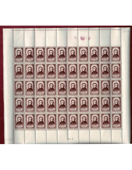 Feuille Complete du N° 0797 X50