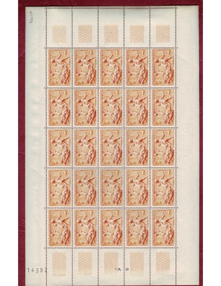 Feuille Complete du N° 0860 X25