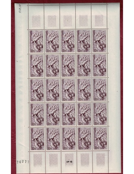 Feuille Complete du N° 0861 X25