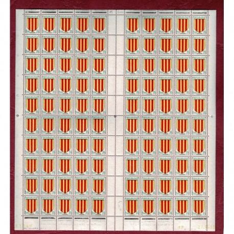 Feuille Complete du N° 1044 X100