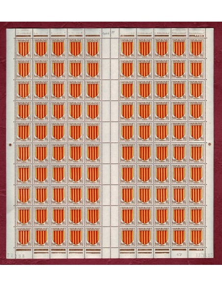 Feuille Complete du N° 1046 X100