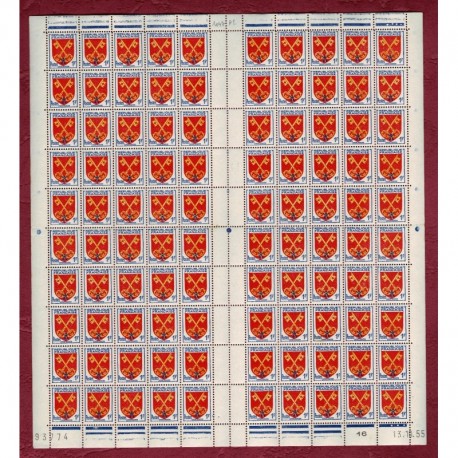 Feuille Complete du N° 1047 X100