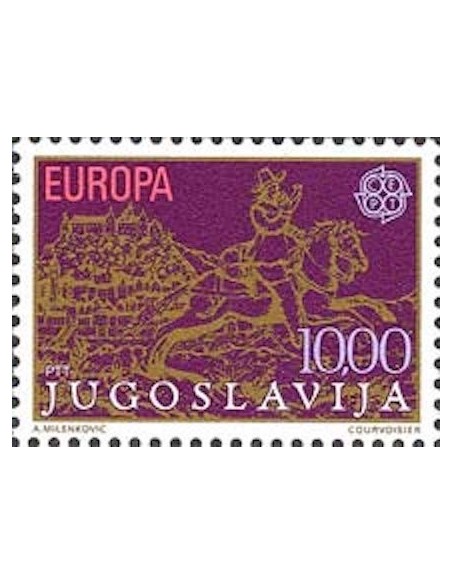 Timbre Poste Europa Yougoslavie N° 1664 N** philatelie foxtimbre