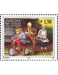 Timbre Poste Europa Yougoslavie N° 2573 N** philatelie foxtimbre