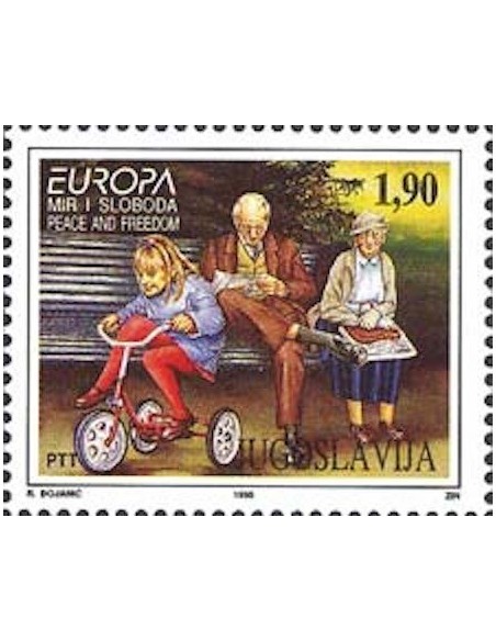 Timbre Poste Europa Yougoslavie N° 2573 N** philatelie foxtimbre