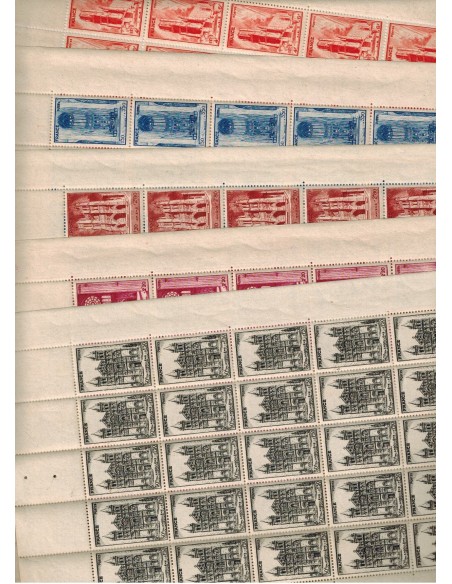 Feuilles Completes du N° 0663 au 667 X25