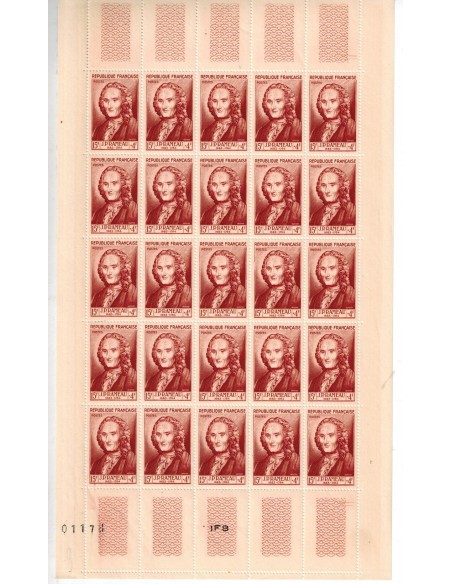 Feuilles complètes du N° 947 X 25 Neuf **