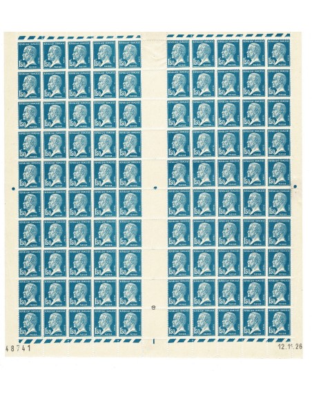 Feuilles complètes du N° 181 X 100 Neuf **