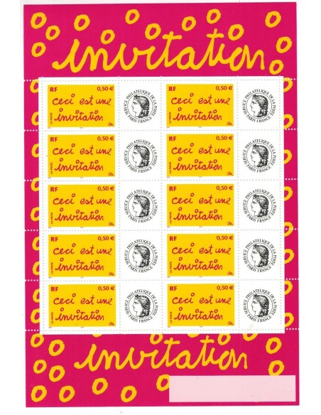 Feuille personnalisée N° 3636A2