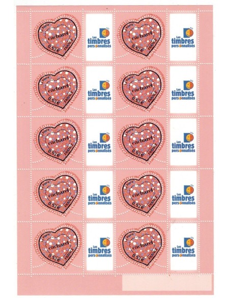 Feuille personnalisée N° 3747A1