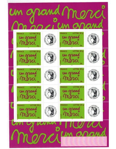 Feuille personnalisée N° 3761A2