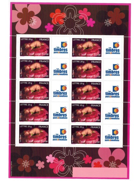 Feuille personnalisée N° 3804A1