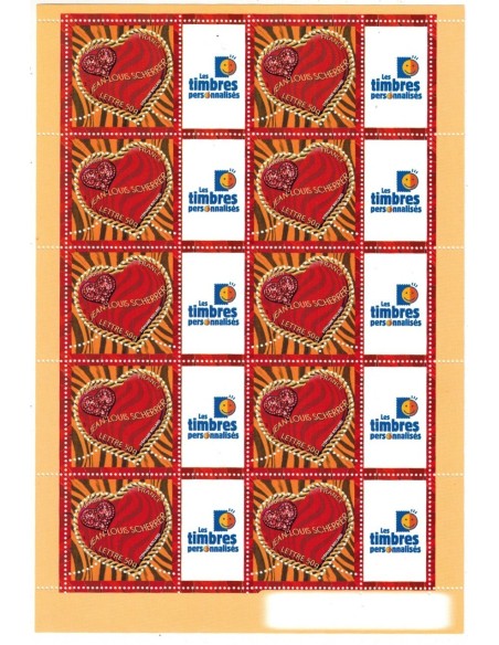 Feuille personnalisée N° 3862A1