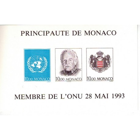 Monaco BF N° 0062a non dentelé Neuf **