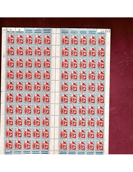 Feuille Complete du N° 1468 X100