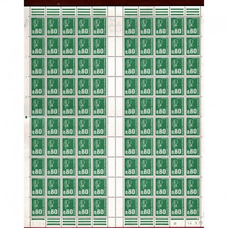 Feuille Complete du N° 1891b X100