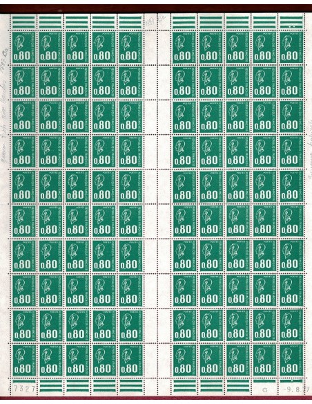 Feuille Complete du N° 1891c X100