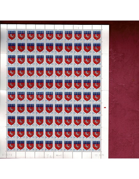 Feuille Complete du N° 1510 X100