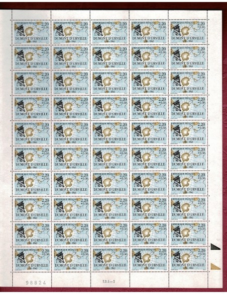 Feuille Complete du N° 2522 X50