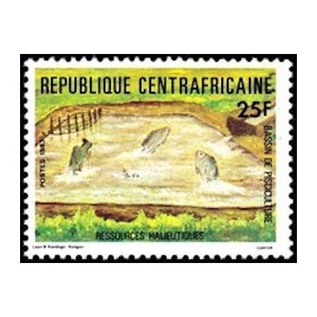 Centrafricaine N° 594 Neuf **