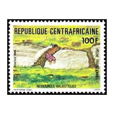 Centrafricaine N° 596 Neuf **