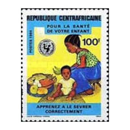 Centrafricaine N° 639 Neuf **