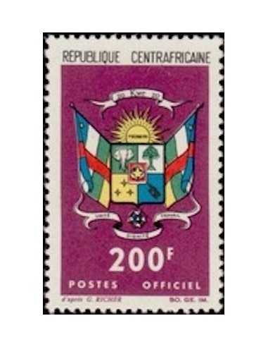 Centrafrcaine SERV N° 10 Obli