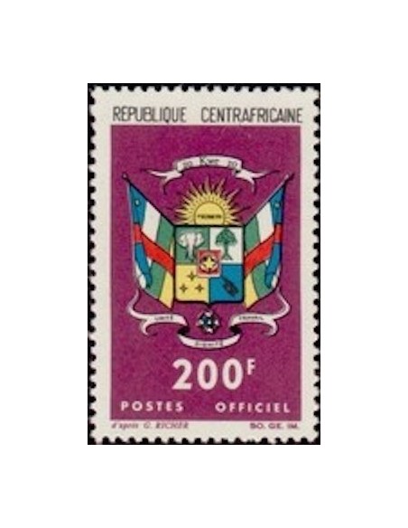 Centrafrcaine SERV N° 10 Obli